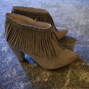 Anine Bing Heeled Fringe Booties